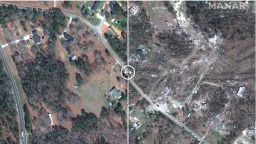 Aerial photos show the devastation Alabama experienced as four tornadoes touched down on Saturday. 