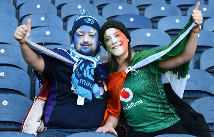 Just look at that face paint! That Saltire is perfection -- the facial hair even adds to it.