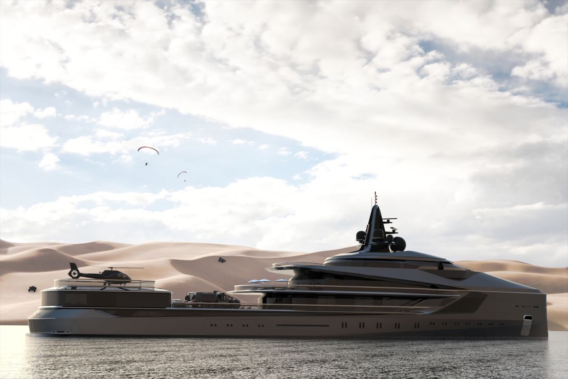 The diesel-electric Esquel fits a contemporary trend of superyachts that can function as marine laboratories as well as a vacation vessel for high net-worth individuals. Oceanco say it's "ideal for couples or friends who want to take a 'gap year' from their everyday routine."
