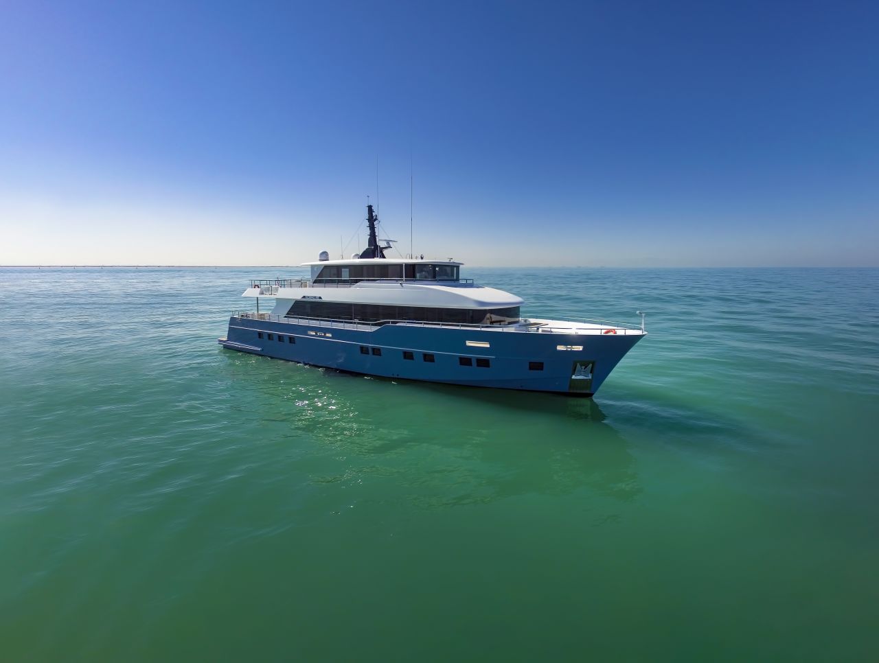 Gulf Craft also introduced a range of yachts with solar panels, following an initiative to make family yachting more environmentally friendly. 