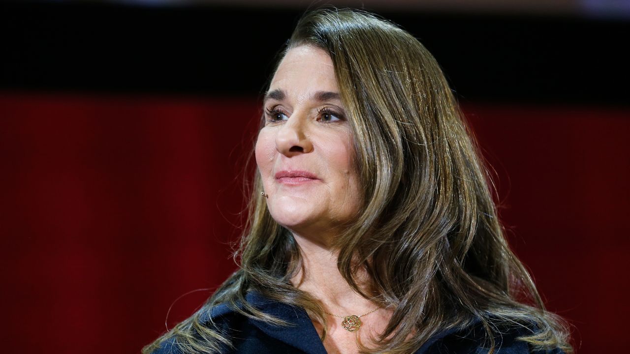 NEW YORK, NY - FEBRUARY 13:  Melinda Gates speaks during the Lin-Manuel Miranda In conversation with Bill & Melinda Gates panel at Hunter College on February 13, 2018 in New York City.  (Photo by John Lamparski/Getty Images)