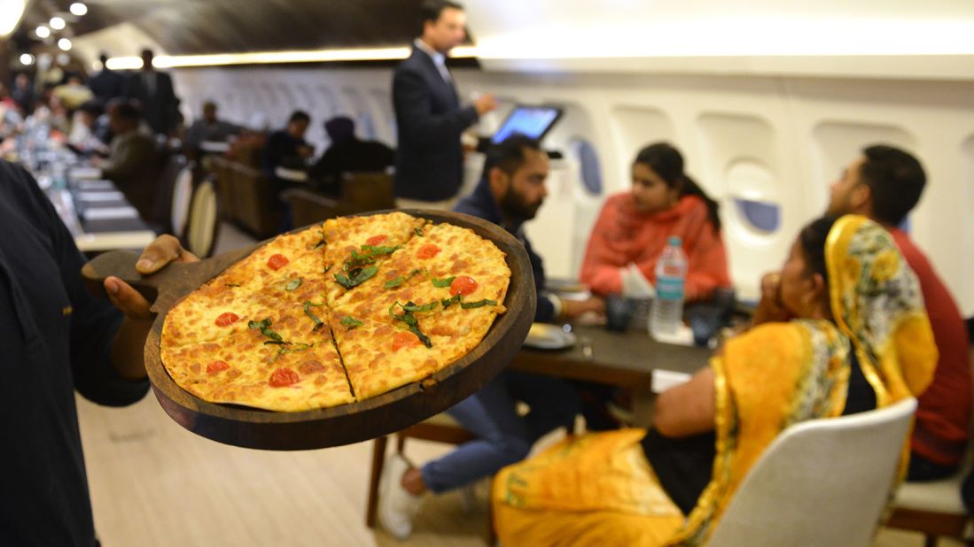 <strong>Hawai Adda, Ludhiana, India: </strong>This retired Airbus 320 and former Air India plane now has fuselage lined with swanky booths, while vegetarian dishes dominate the menu. 