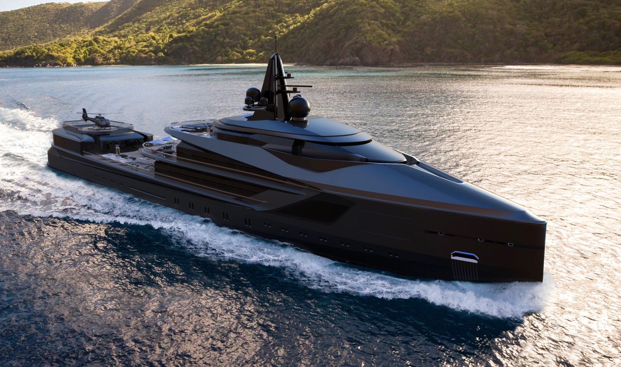 Another Oceanco project, the 105m Esquel is a diesel-electric vessel designed to explore remote locations.