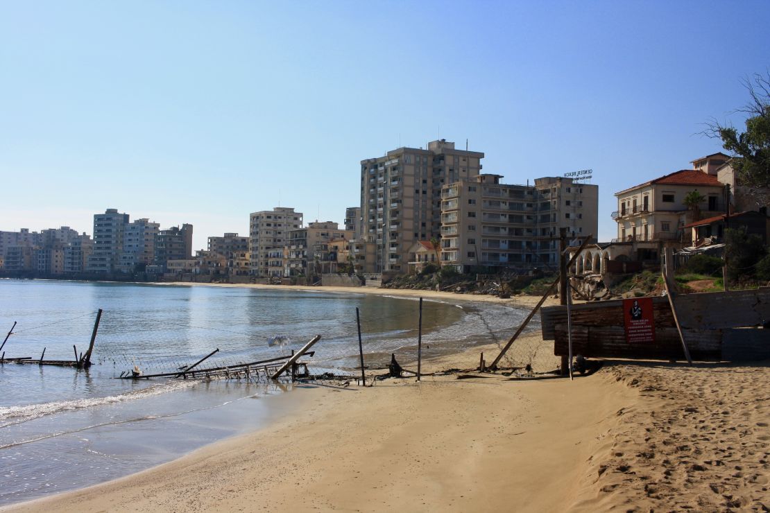Once a glamorous destination, the resort city of Varosha is now a ghost town with Mediterranean views. 