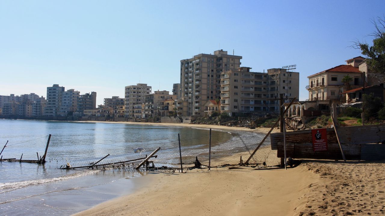 Once a glamorous destination, the resort city of Varosha is now a ghost town with Mediterranean views.