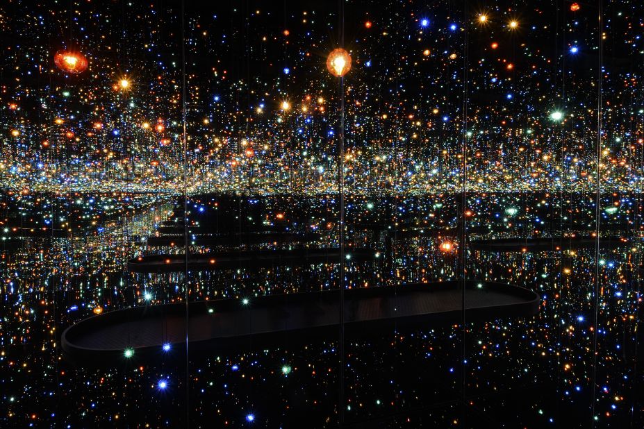 Kusama's immersive 2013 installation "Infinity Mirrored Room -- The Souls of Millions of Light Years" has become one of the art world's biggest attractions. 