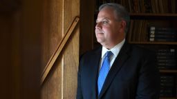 WASHINGTON, DC - OCTOBER 18:
Interior Deputy Secretary David Bernhardt poses for a photograph in the library at the Department of the Interior October 18, 2018 in Washington, DC. He used to come to the public library when he was in law school. 
(Photo by Katherine Frey/The Washington Post via Getty Images)