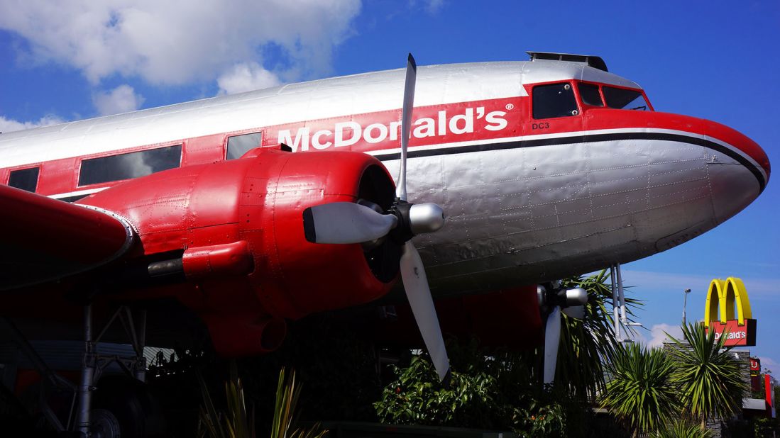 <strong>McDonald's, Taupō, New Zealand: </strong>In New Zealand you'll find the world's only McDonald's where you can eat inside a decommissioned Douglas DC-3. 