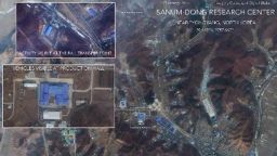 Satellite image, taken February 22 by imaging company DigitalGlobe, shows a rocket assembly facility in Sanumdong, North Korea.