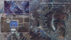 Satellite image, taken February 22 by imaging company DigitalGlobe, shows a rocket assembly facility in Sanumdong, North Korea.