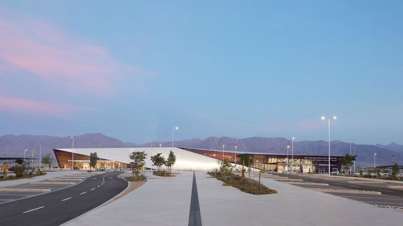 <strong>Ilan and Asaf Ramon International Airport:</strong> This recently-opened, space-age-style airport in Israel was designed by Amir Mann-Ami Shinar Architects in partnership with Moshe Zur Architects.
