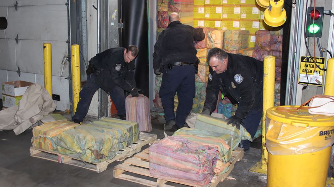 Officials from multiple city, state and federal agencies discovered around 3,200 pounds of cocaine in a shipping container that arrived from Colombia.  
