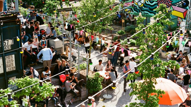 <strong>Frau Gerolds Garten: </strong>The garden/outdoor restaurant/bar is a captivating spot, a must-visit if you're in Zurich.  