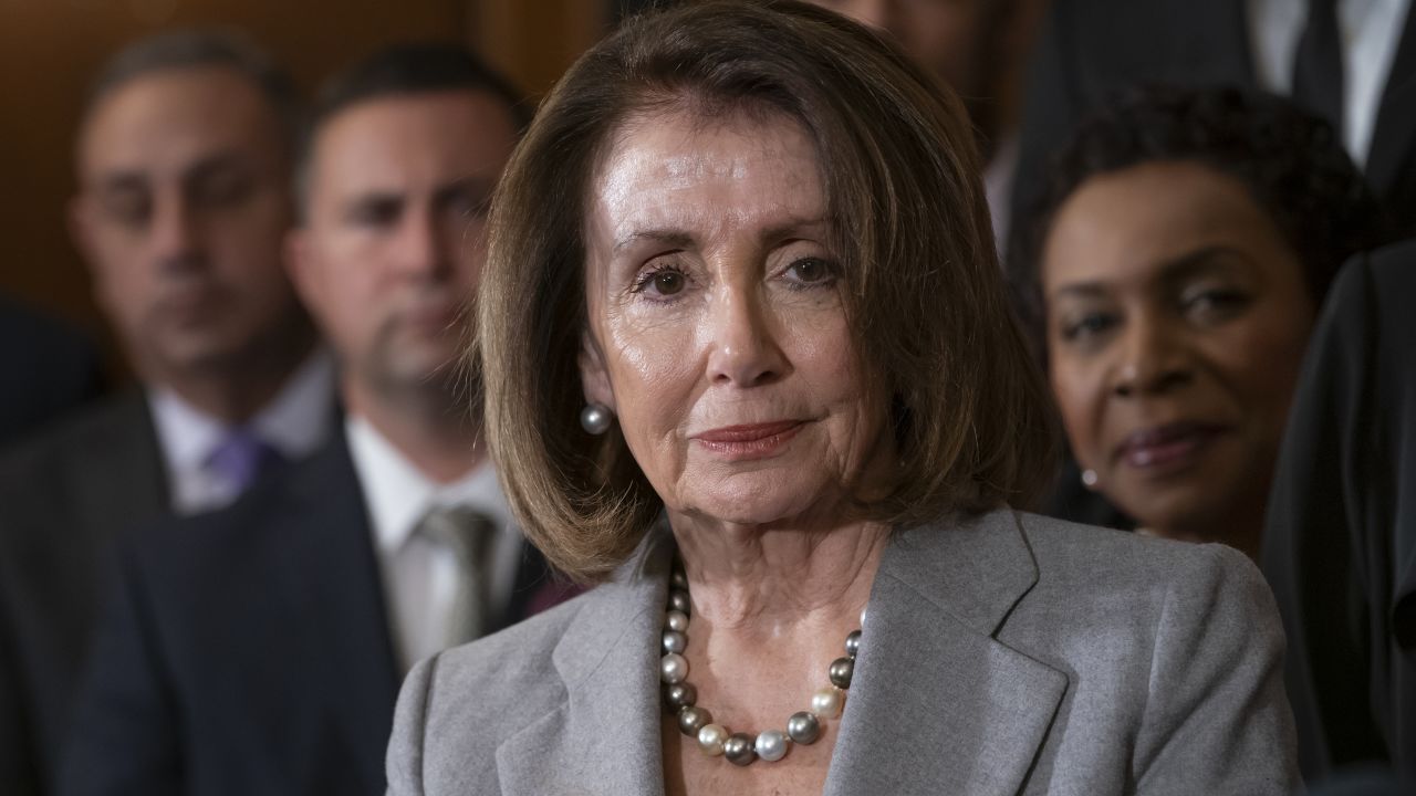 Speaker of the House Nancy Pelosi, is joined by fellow Democrats to introduce an immigration reform bill providing permanent legal protections and a path to citizenship for so-called Dreamers, undocumented immigrants brought to the U.S. as children, at the Capitol in Washington, Tuesday morning March 12, 2019. (AP/J. Scott Applewhite)