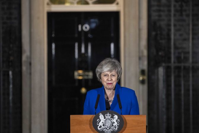 May addresses the media after her government <a href="index.php?page=&url=https%3A%2F%2Fwww.cnn.com%2F2019%2F01%2F16%2Fuk%2Ftheresa-may-no-confidence-vote-brexit-intl-gbr%2Findex.html" target="_blank">defeated a no-confidence vote </a>in the House of Commons in January 2019. Lawmakers voted 325-306 in favor of the government remaining in power, one day after they rejected May's Brexit deal by 230 votes. That Brexit vote was the biggest defeat for any UK government in the modern parliamentary era.