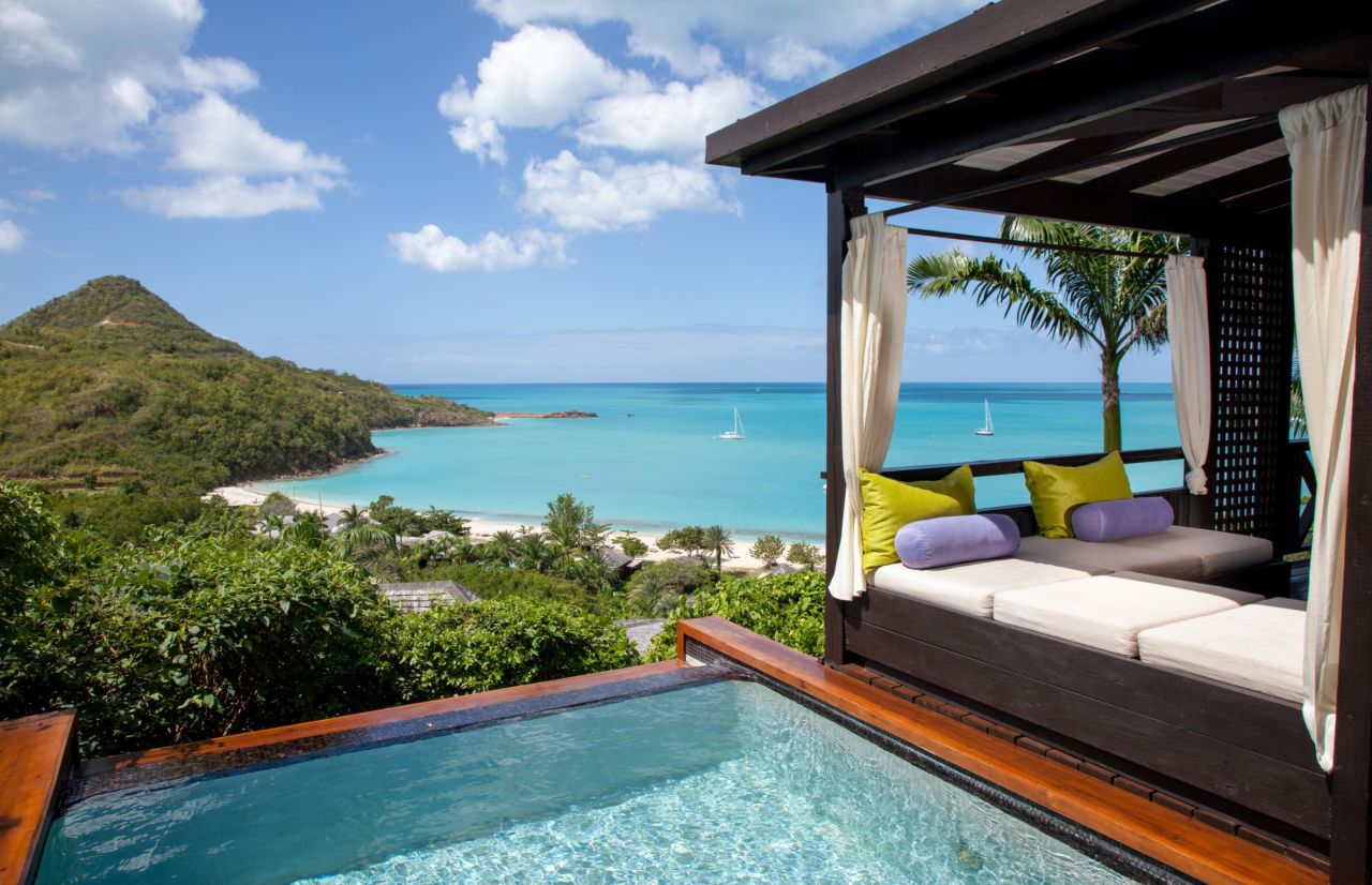 Hermitage Bay resort boasts a secluded setting perfect for relaxation.