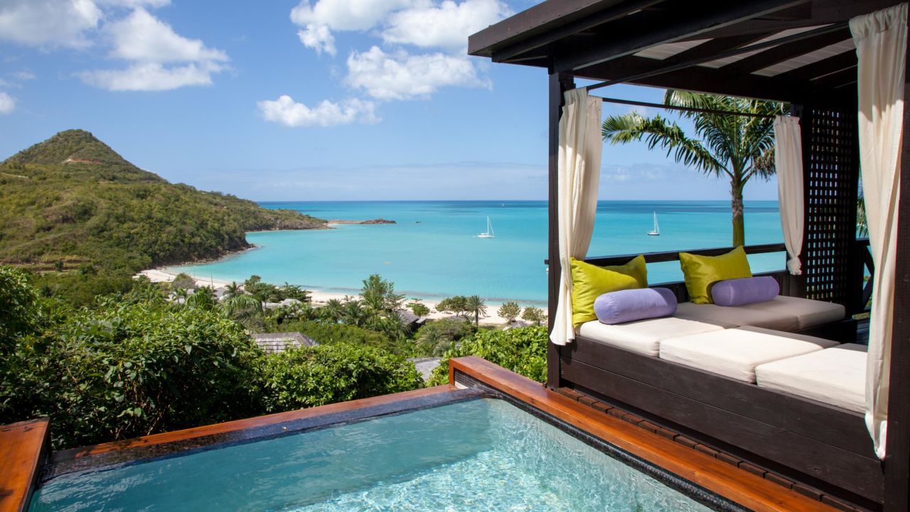 Hermitage Bay resort boasts a secluded setting perfect for relaxation.