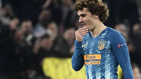 Atletico Madrid's French forward Antoine Griezmann failed to make an impact this time around.