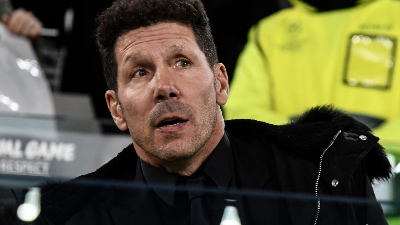Atletico Madrid's Argentine coach Diego Simeone.
