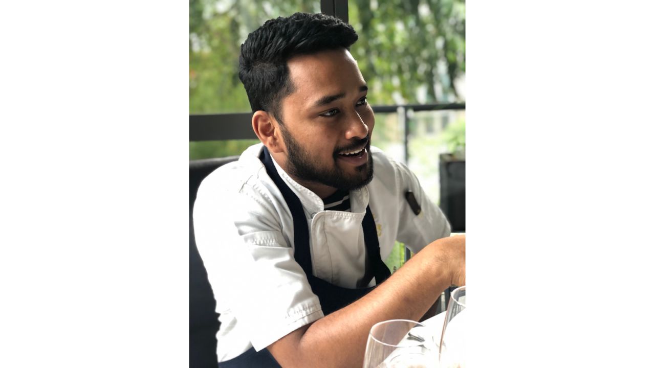<strong>The man behind the food:</strong> Chef de cuisine Sricharan Venkatesh spent time working in the kitchen at Gaggan. His dishes focus on modern, progressive South Indian cuisine. 