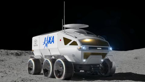 A concept image of Toyota's planned moon rover.