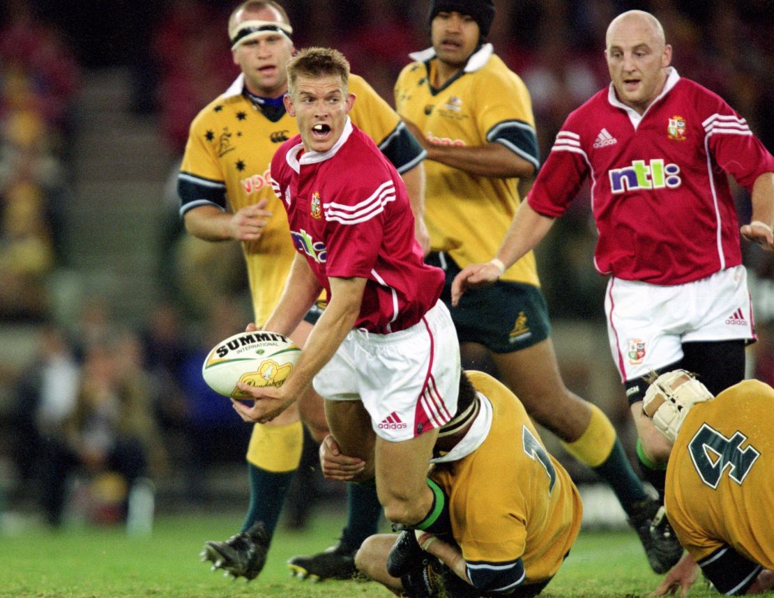 James in action for the Lions in 2001.