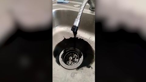 Below is social media footage posted by Venezuelans of the black water pouring out of their faucets on Wednesday. 