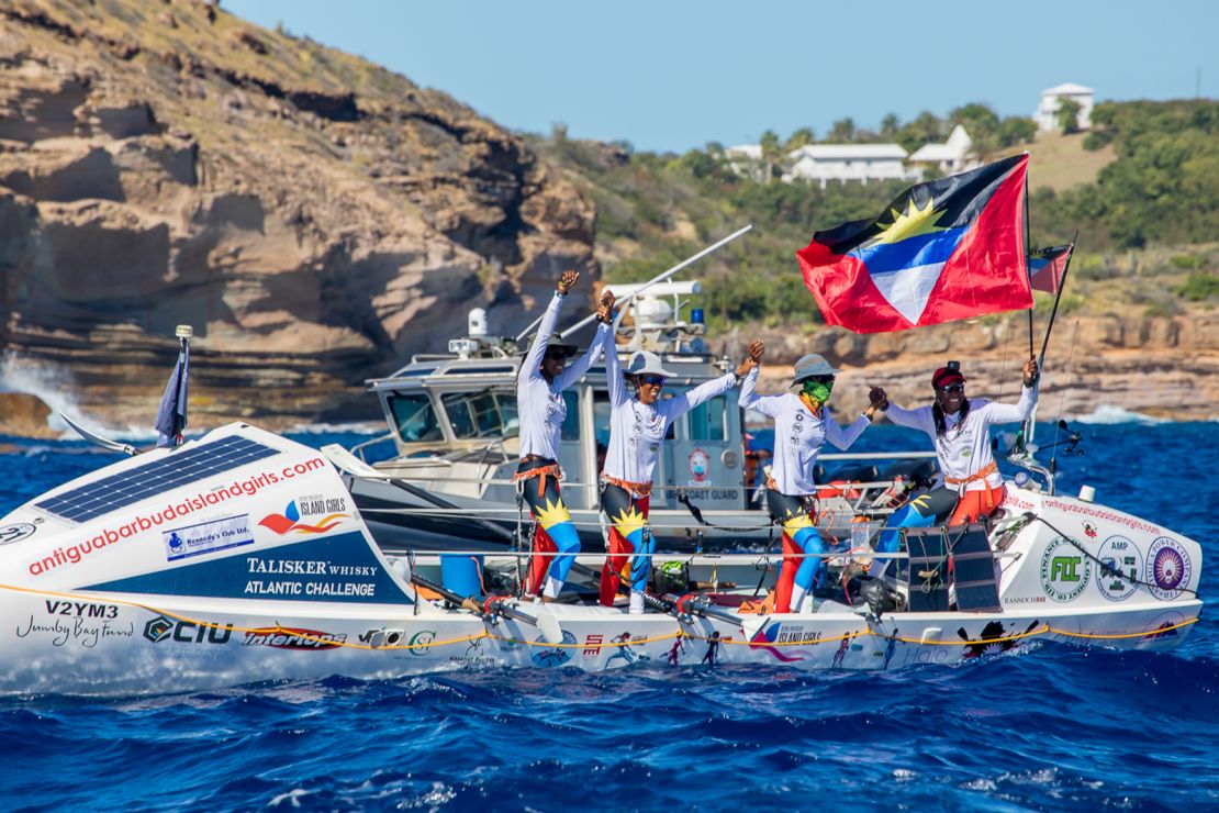 Elvira Bell, Christal Clashing, Samara Emanuel and Captain Kevinia Francis were the first black women in history to row across the Atlantic Ocean.