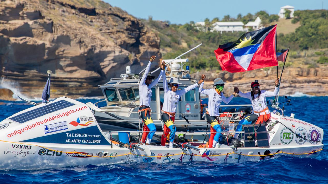 Elvira Bell, Christal Clashing, Samara Emanuel and Captain Kevinia Francis were the first black women in history to row across the Atlantic Ocean.