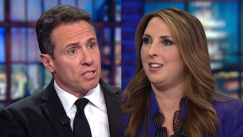 chris cuomo RNC chief ronna mcdaniel split