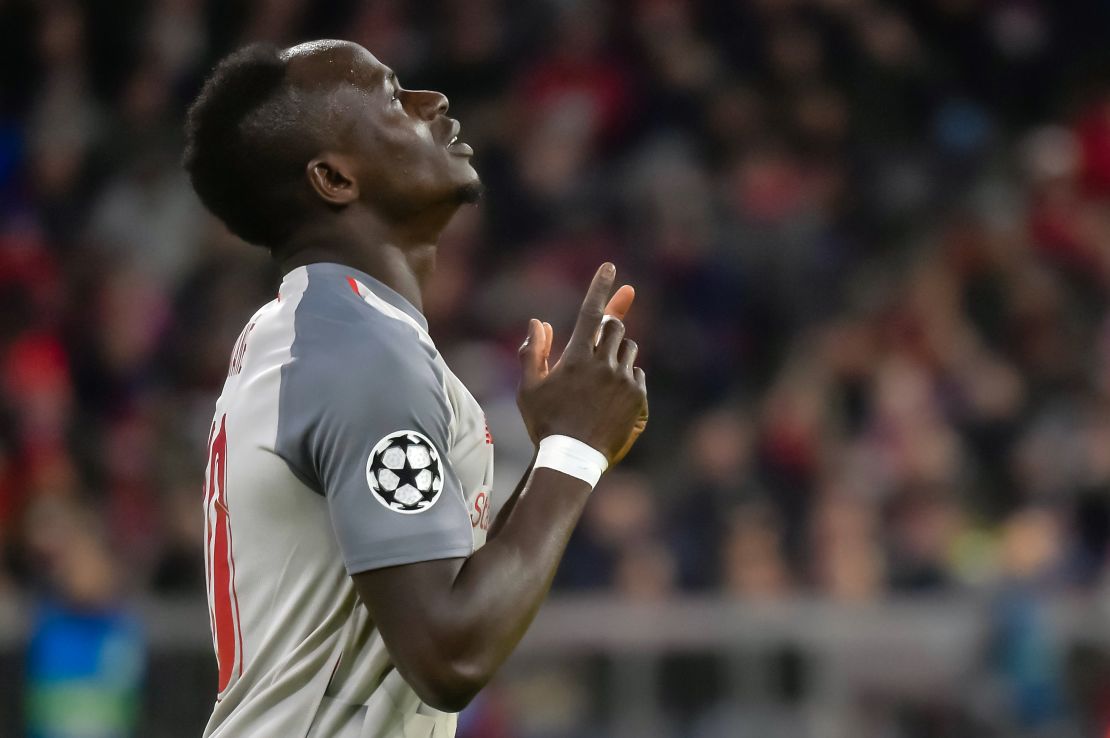 Liverpool's Senegalese striker Sadio Mane scored two goals in the 3-1 Champions League win over Bayern Munich.