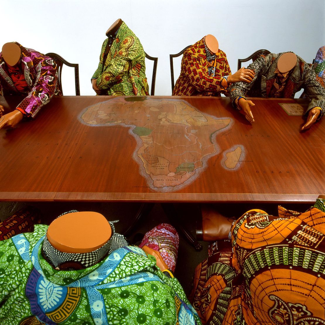 "Scramble for Africa" (2003) by 
Yinka Shonibare