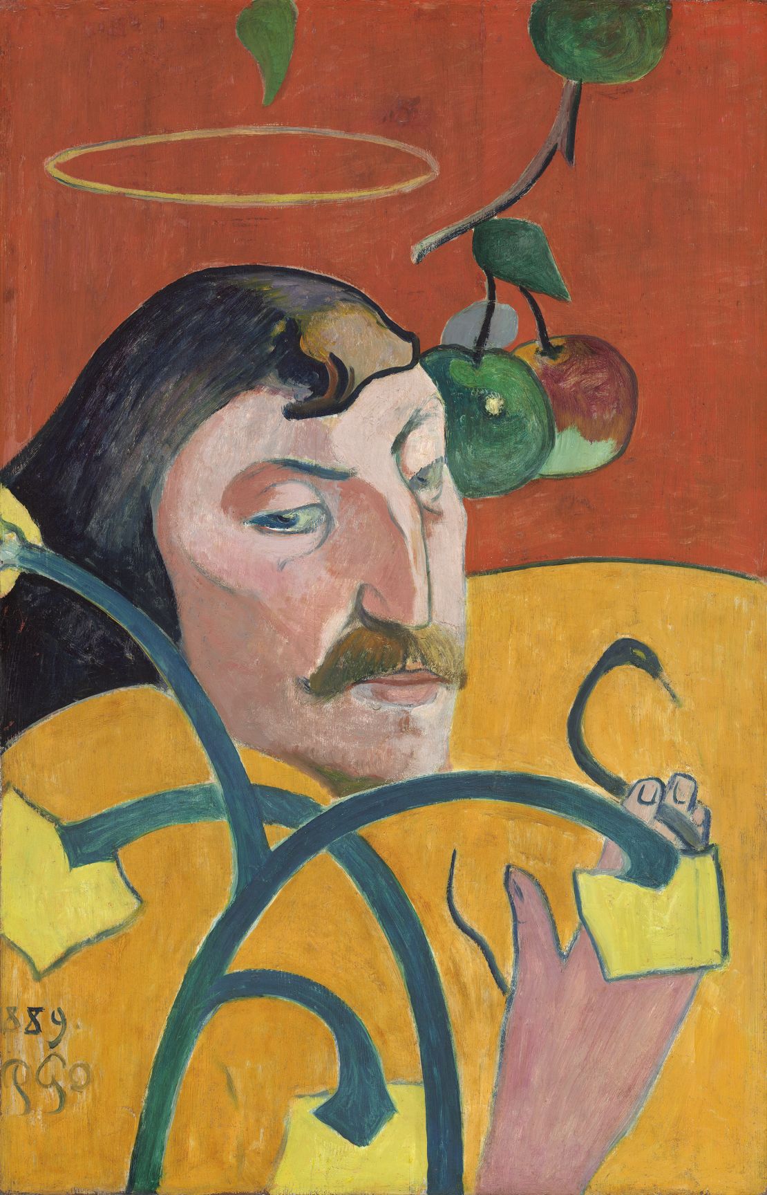 An 1889 self-portrait by Paul Gauguin who some have speculated died from syphilis. 