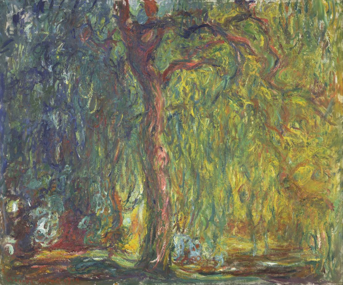 Monet 's "Weeping Willow" (1918-1919), painted before the artist underwent surgery for cataracts.