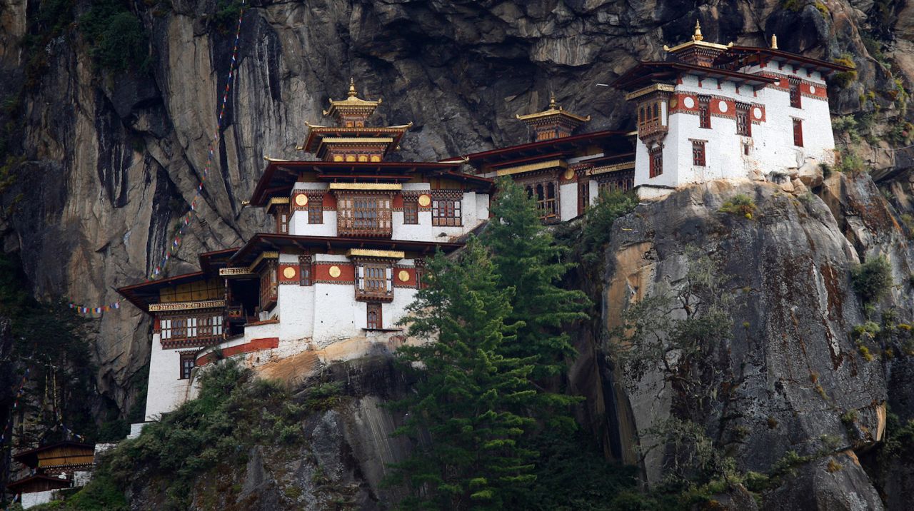 Paro Taktsang -- also known as Tiger's Nest Monastery -- is one of Bhutan's most famous sites. 