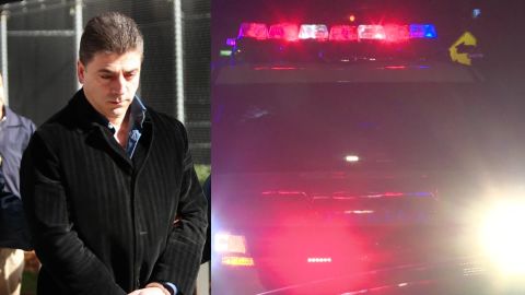 Francesco "Frank" Cali is shown in federal custody in 2008, the year he was sentenced in New York for extortion conspiracy.