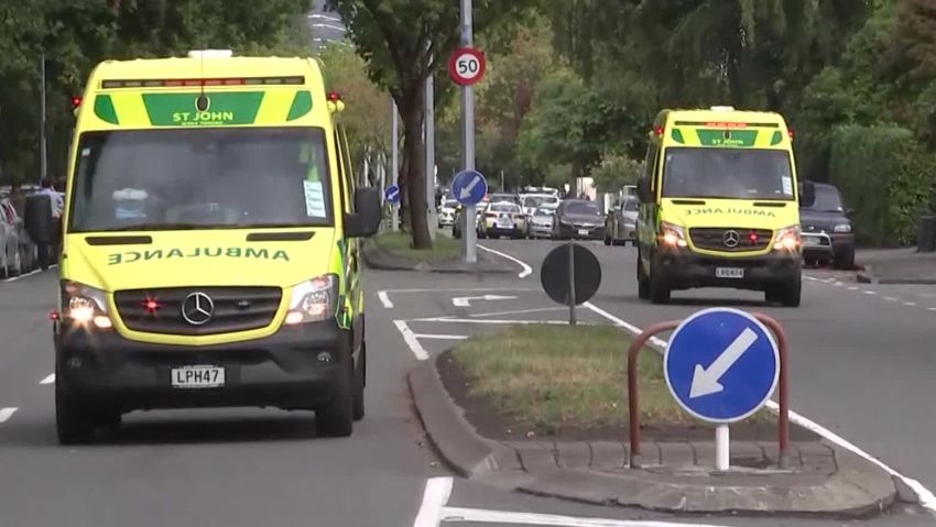 christchurch new zealand mosque shooting ambulance