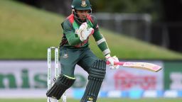 CHRISTCHURCH, NEW ZEALAND - FEBRUARY 16: Mohammad Mushfiqur Rahim of Bangladesh reacts during Game 2 of the One Day International series between New Zealand and Bangladesh at Hagley Oval on February 16, 2019 in Christchurch, New Zealand. (Photo by Kai Schwoerer/Getty Images)
