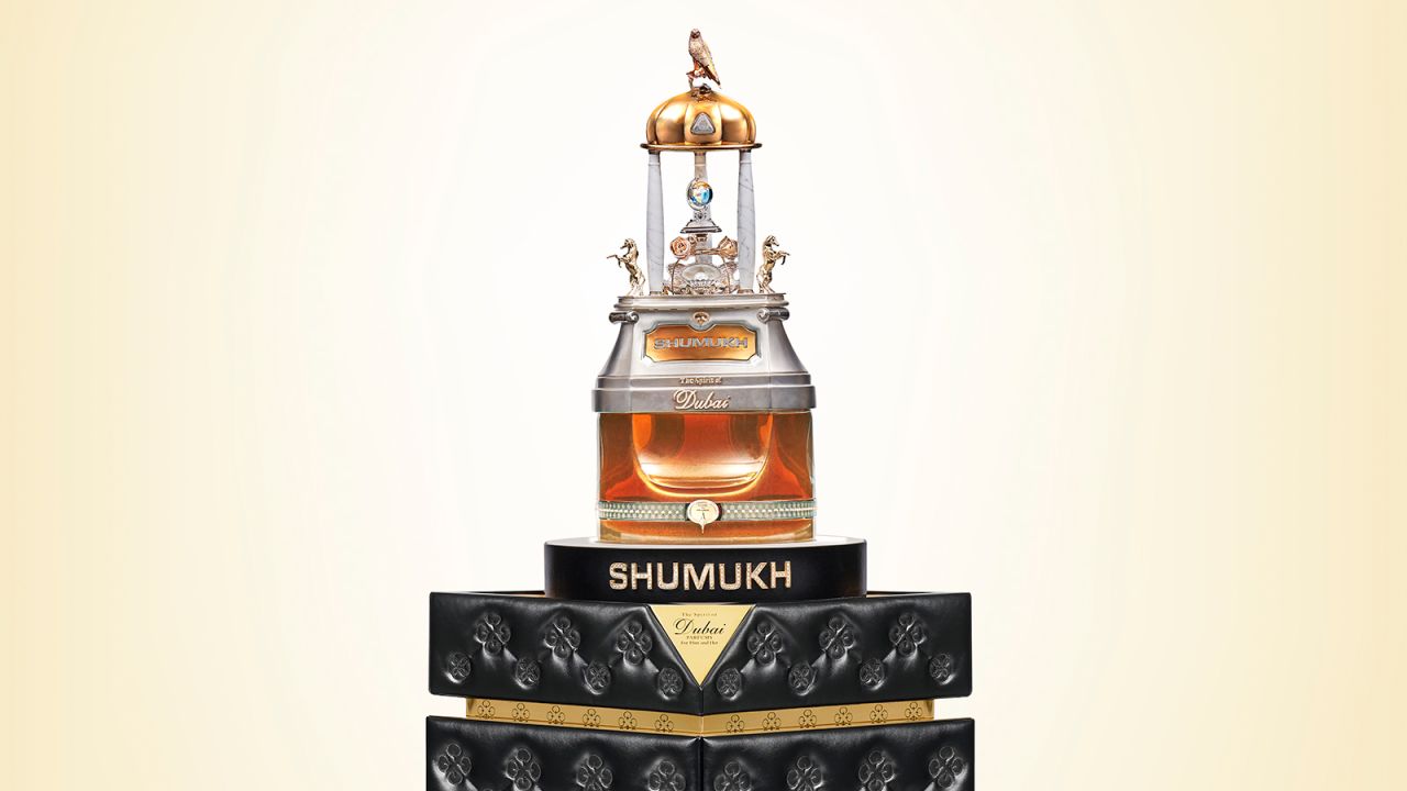 This whiff worth $1.3 million comes in a diamond encrusted bottle. Shumukh perfume -- meaning "deserving the highest" in Arabic -- went on display in Dubai Mall earlier this year.