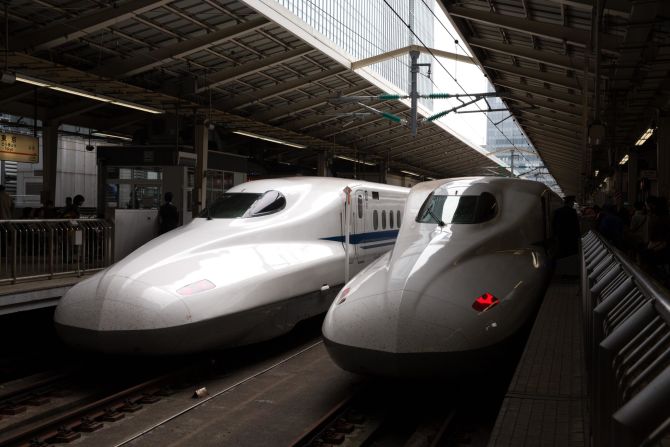 If you're traveling around Japan, then the bullet trains are a must. Their <a href="index.php?page=&url=https%3A%2F%2F2019.englandrugbytravel.com%2Fjapan-facts%2F" target="_blank" target="_blank">fastest operating speed</a> is 200mph with an average delay of less than 60 seconds. 
