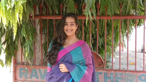 Shreeparna Chatterjee, a 22-year-old arts student in Delhi and first time voter.