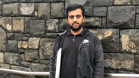 Ahmad Khan said he watched as a man was shot dead in his arms during one of the mosque attacks.