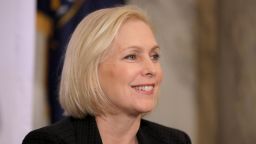 WASHINGTON, DC - NOVEMBER 14: Sen. Kirsten Gillibrand (D-NY) attends a post-midterm election meeting of Rev. Al Sharpton's National Action Network in the Kennedy Caucus Room at the Russell Senate Office Building on Capitol Hill November 14, 2018 in Washington, DC. Politicians believed to be considering a run for the 2020 Democratic party nomination, including Sen. Elizabeth Warren (D-MA) and Sen. Kamala Harris (D-CA), addressed the network meeting as well as House members vying for leadership positions. (Photo by Chip Somodevilla/Getty Images)
