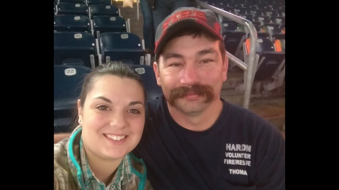 Shayla (left) and Thomas Harwell.