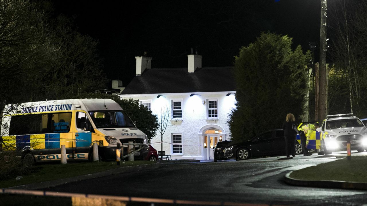 Police say teenagers were waiting to enter a disco at the Greenvale Hotel in Cookstown, County Tyrone.