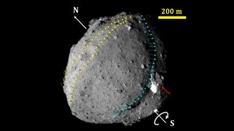 Ryugu is a carbon-rich C-type asteroid about 900m wide.