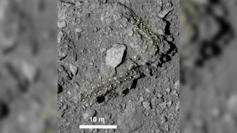 Ryugu has an unusually low albedo, or reflectance, of 2 percent, so to our eyes it is blacker than coal. Hayabusa2's cameras are especially sensitive in order to resolve fine details.