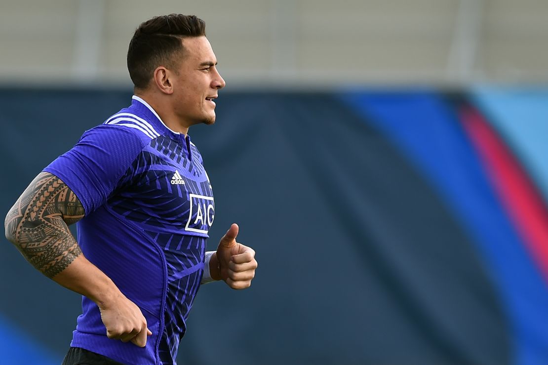 Tattoos are popular amongst Oceanian rugby players, including All Blacks star Sonny Bill Williams