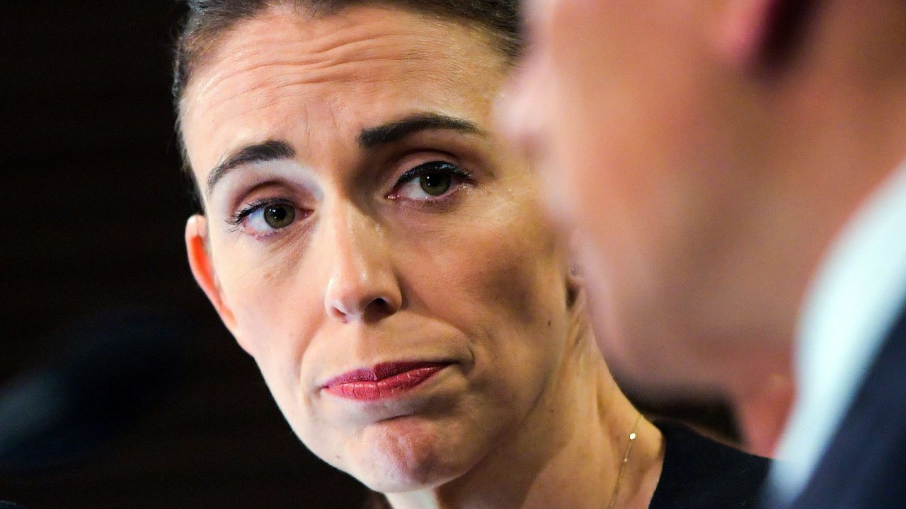 New Zealand Prime Minister Jacinda Ardern and Deputy Prime Minister Winston Peters (R) attend a Post Cabinet media press conference at Parliament in Wellington on March 18, 2019. - New Zealand will tighten gun laws in the wake of its worst modern-day massacre, the government said on March 18, as it emerged that the white supremacist accused of carrying out the killings at two mosques will represent himself in court. (Photo by David Lintott / AFP)        (Photo credit should read DAVID LINTOTT/AFP/Getty Images)