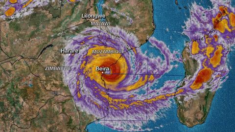 NASA shots of cyclone Adai CREDIT: CNN